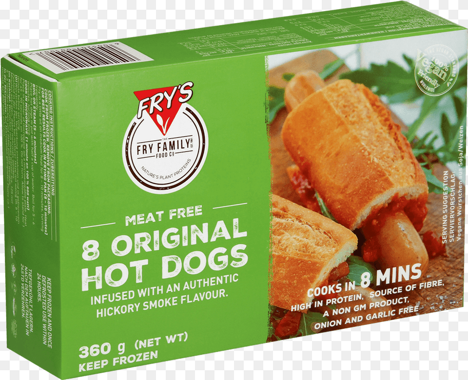 Frys Original Hot Dogs, Burger, Food, Sandwich Free Png