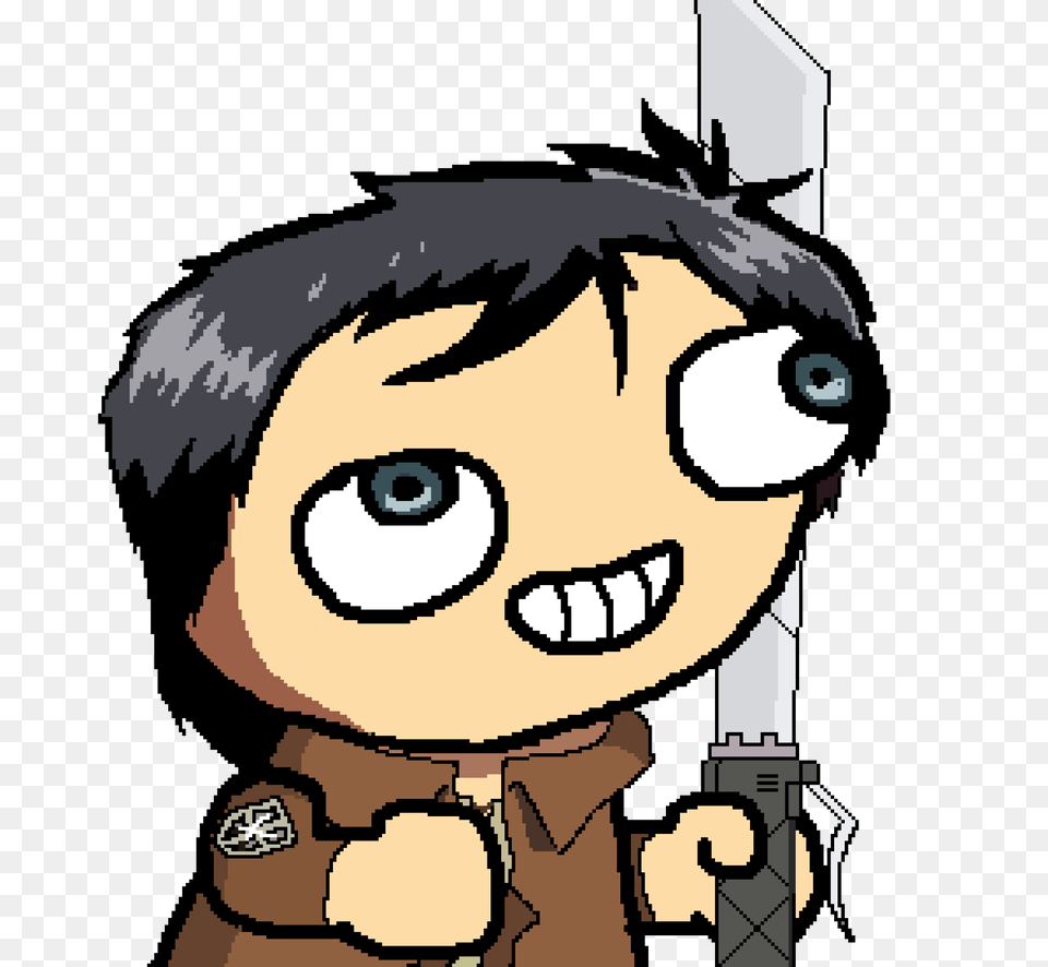 Fsjal Eren From Attack On Titan Fsjal Know Your Meme, Book, Comics, Publication, Person Free Transparent Png