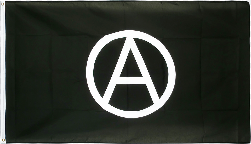 Ft Flag Large Anarchy Flag 5x8 Ft, Logo, Symbol Png Image