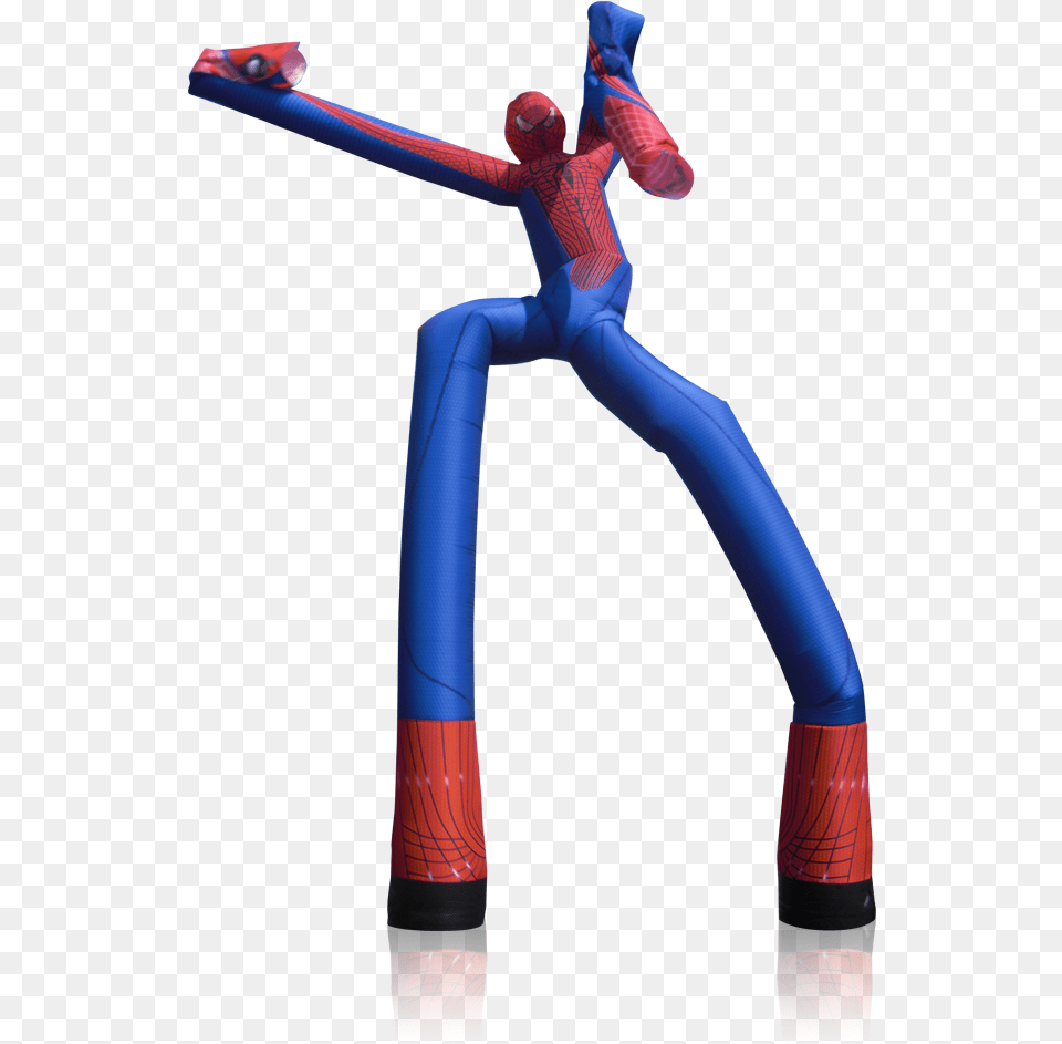 Ft Fly Guy With Art And 2 Fans Spider Man Wacky Waving, Acrobatic, Adult, Female, Person Free Transparent Png