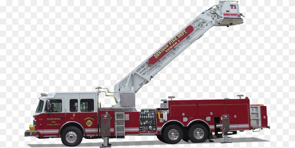 Ft Mid Mount Ladder Truck, Transportation, Vehicle, Fire Truck, Person Free Png