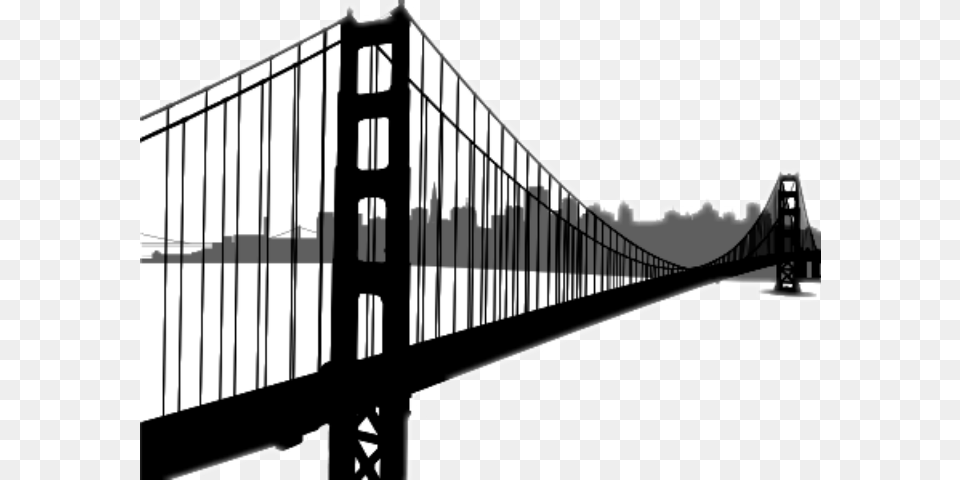 Ftebuildings Skyline Sanfrancisco Golden Gate Bridge, Suspension Bridge Free Transparent Png