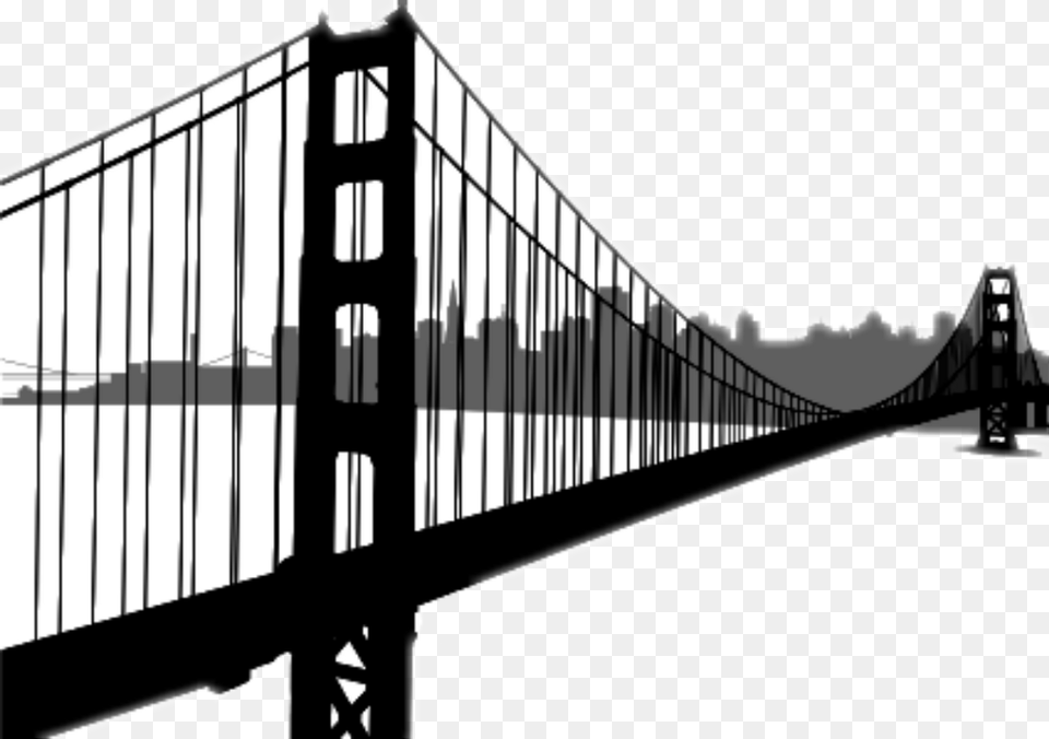 Ftebuildings Skyline Sanfrancisco Golden Gate Bridge, Suspension Bridge Free Png