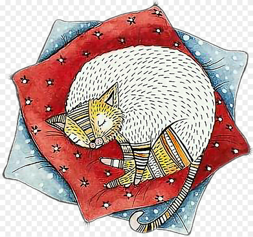 Ftecats Sleeping Cat Cute Animals Picsart Porcupine, Armor, Art, Shield Png Image