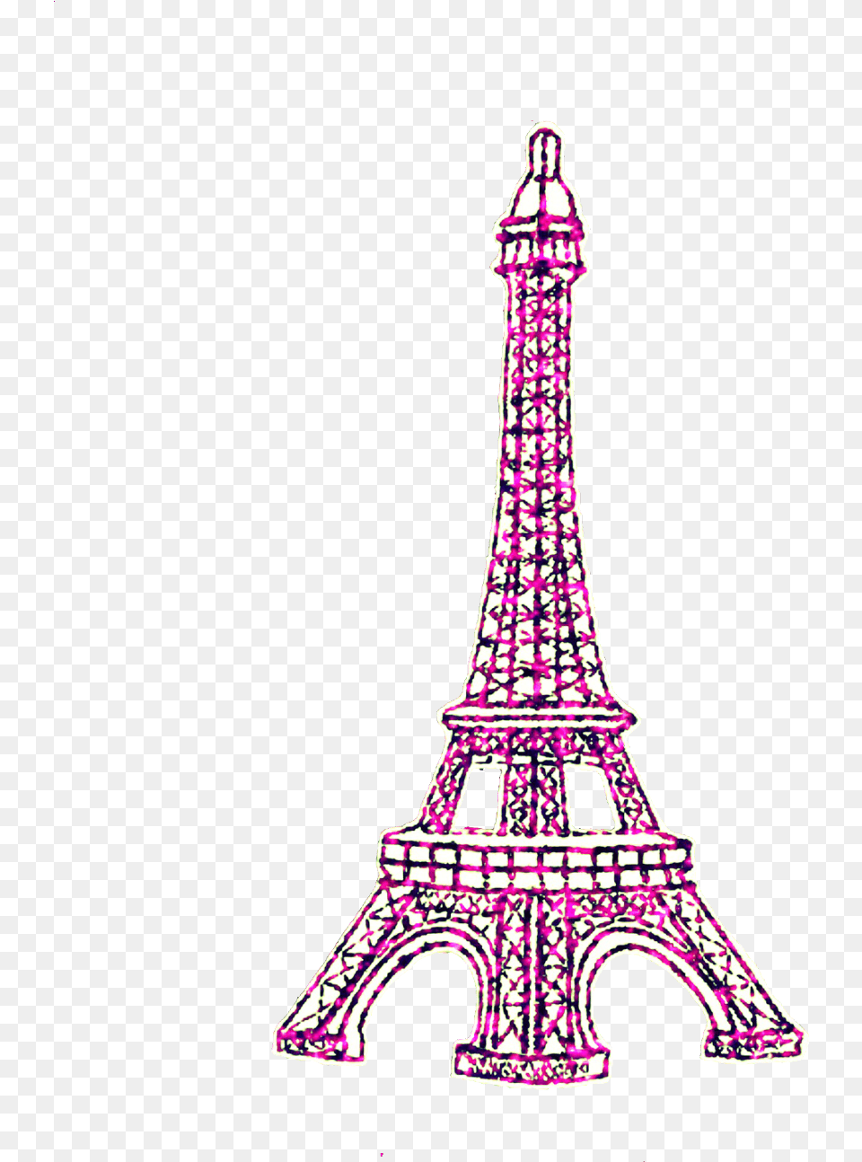 Ftedtickers Glitter Sparkle Pink Paris Eiffeltower Cute Eiffel Tower, Architecture, Building Free Png