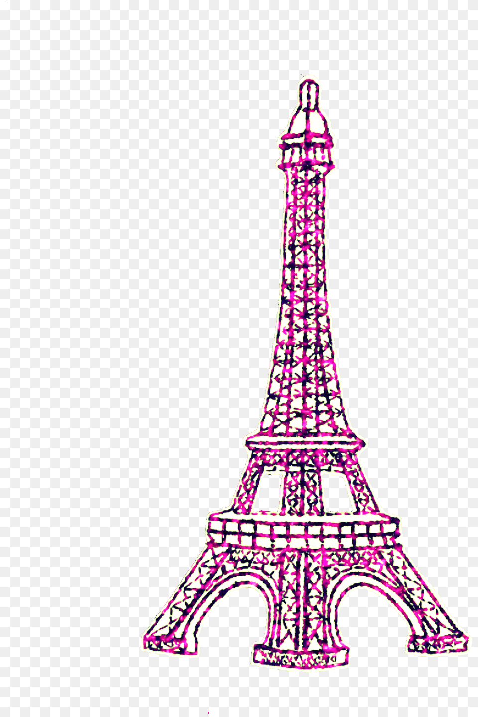 Ftedtickers Glitter Sparkle Pink Paris Eiffeltower Cute Eiffel Tower Clipart, Architecture, Building Free Transparent Png
