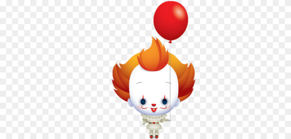 Ftescaryclowns Clown It Penywise Halloween Scary Cute Cute Halloween Cartoon Clown, Balloon Free Transparent Png