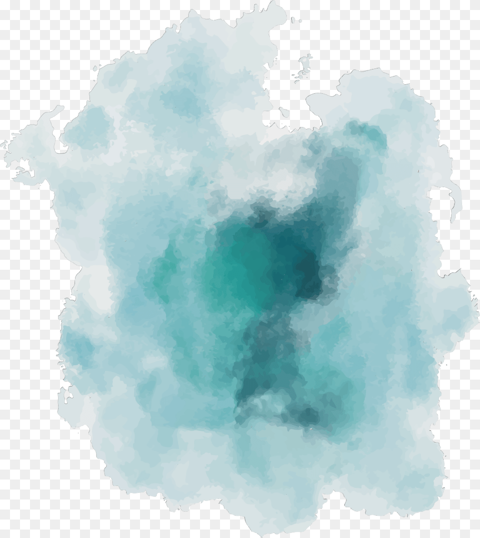 Ftestickers Art Paint Watercolor Brushstroke Teal Blue Watercolor Painting, Outdoors, Smoke, Nature Free Transparent Png