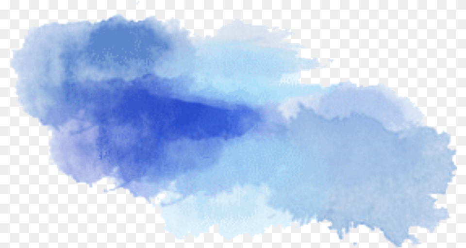 Ftestickers Art Watercolor Paint Mancha De Pintura Azul, Nature, Outdoors, Stain, Cloud Png