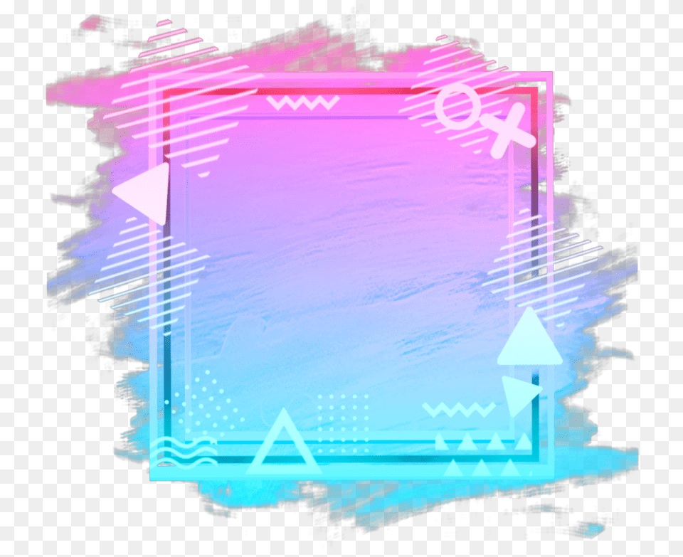 Ftestickers Background Frame Borders Abstract, Light, Lighting, Electronics, Screen Free Transparent Png