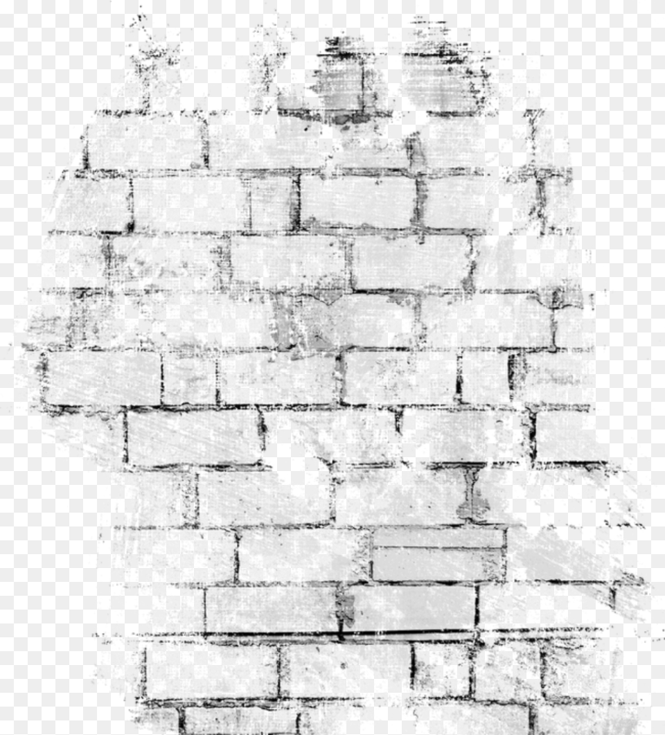Ftestickers Background Texture Bricks Wall Blackandwhite Monochrome, Architecture, Brick, Building Free Png Download