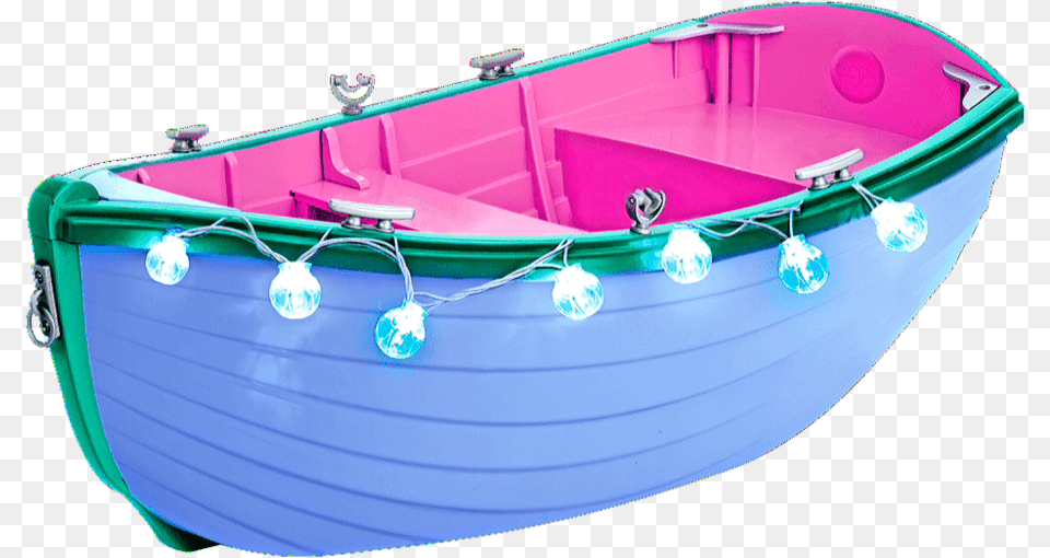 Ftestickers Boat Rowboat Lights Toy Boat Background, Transportation, Vehicle, Dinghy, Watercraft Free Transparent Png