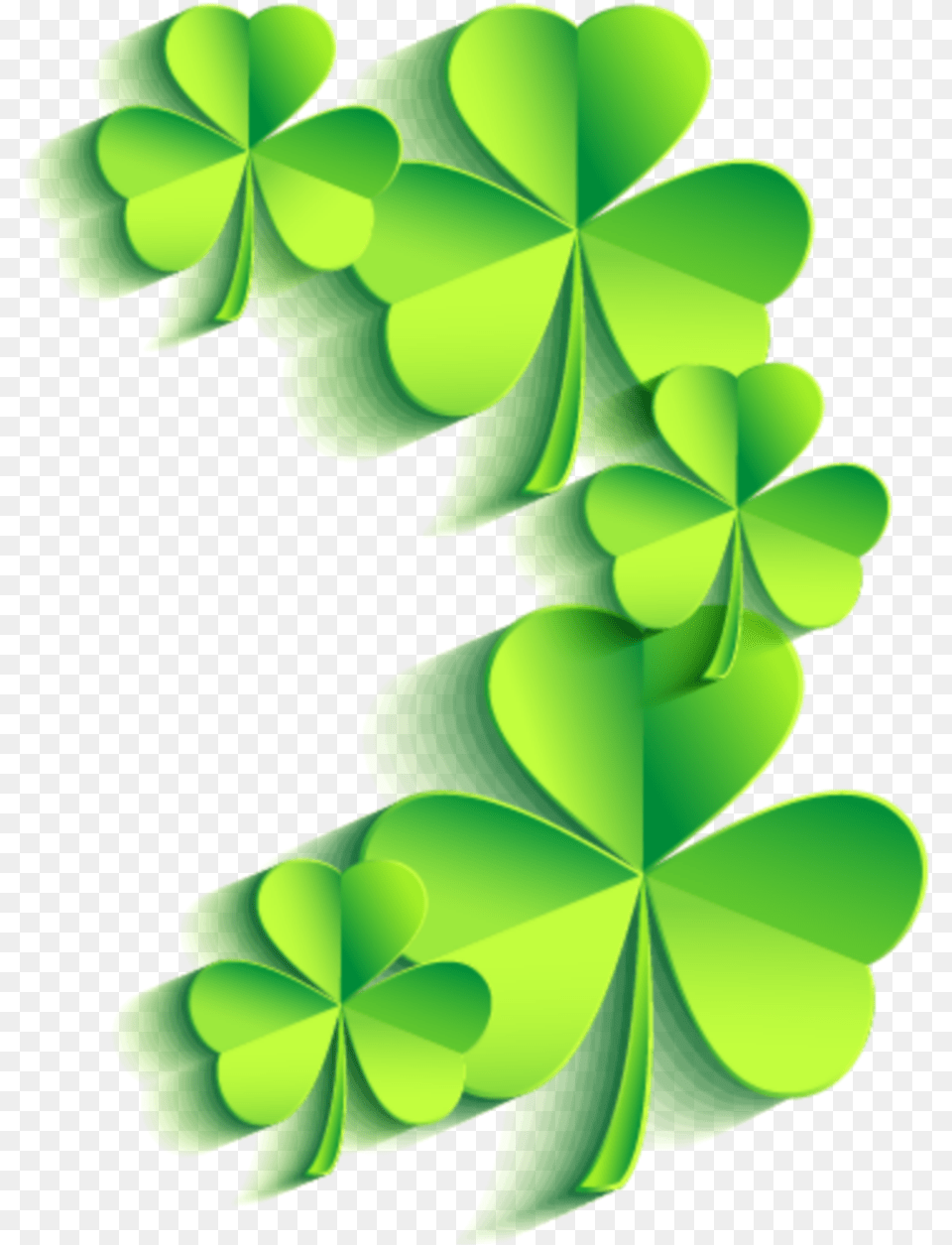 Ftestickers Border Corner Fourleafclover Shamrocks, Green, Leaf, Plant, Art Png Image