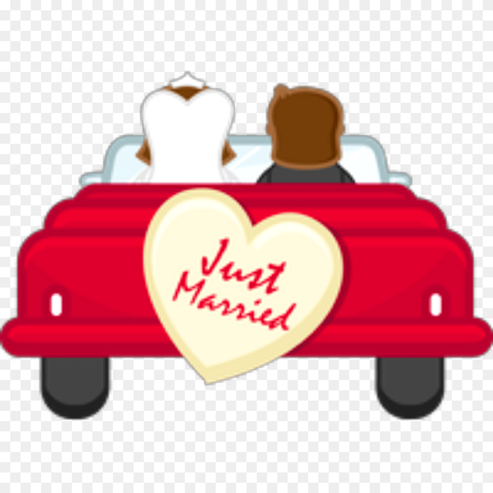 Ftestickers Car Couple Love Wedding Justmarried Clipart, Amusement Park, Fun, Roller Coaster, Bulldozer Free Png Download