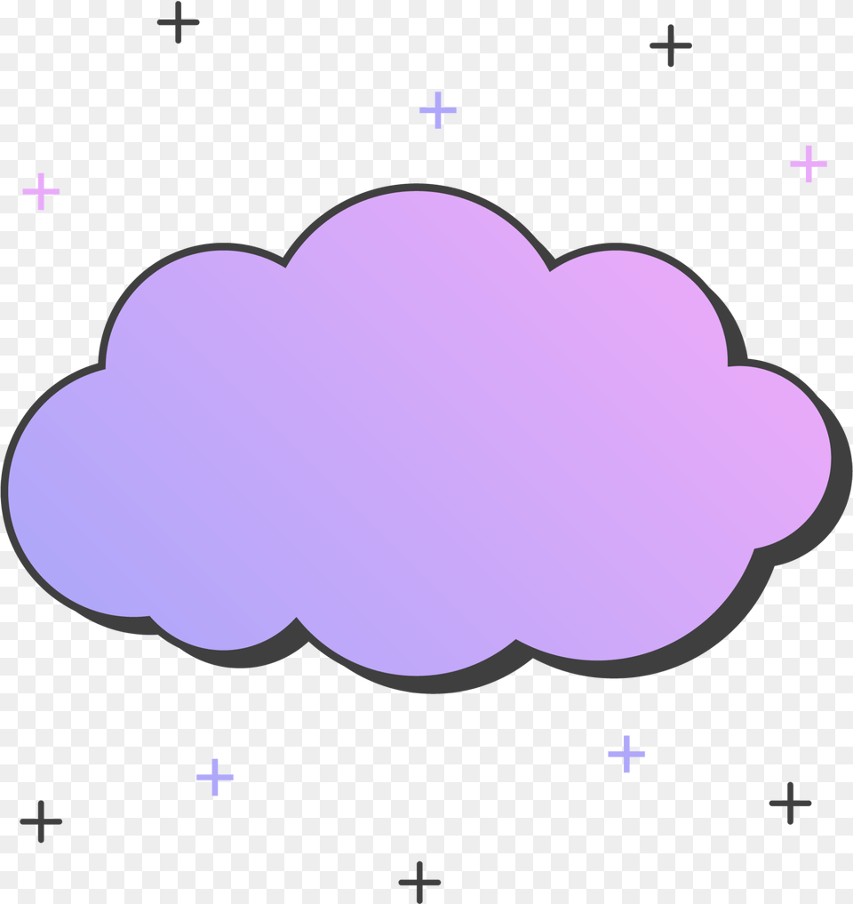 Ftestickers Cartoon Cloud Stars Aesthetic Purple Purple Cloud Cartoon, Outdoors, Animal, Fish, Nature Png