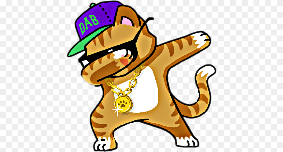 Ftestickers Cat Catsofpicsart Dab Dance Thuglife, Baby, Person Png