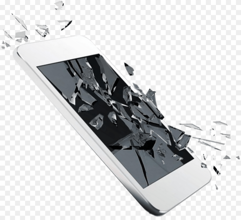 Ftestickers Cellphone Screen Cracked Broken 3deffect Mobile Phone, Electronics, Iphone, Mobile Phone Free Transparent Png