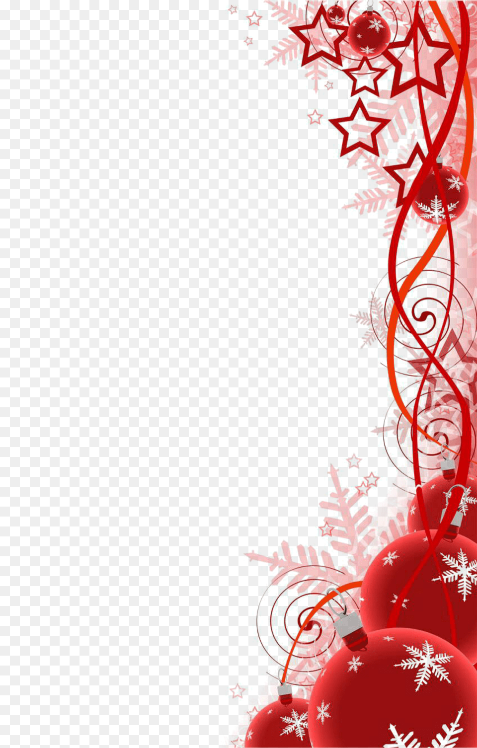 Ftestickers Christmas Decoration Border Red Christmas Background Accessories, Art, Floral Design, Fractal Free Png Download