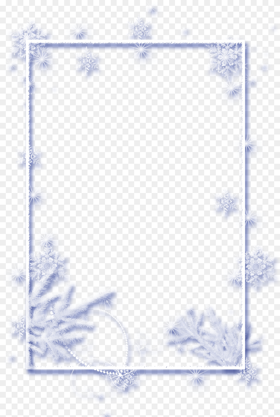 Ftestickers Christmas Frame Snowflakes Ice Winter Photo Frame, Nature, Outdoors, Snow Png Image
