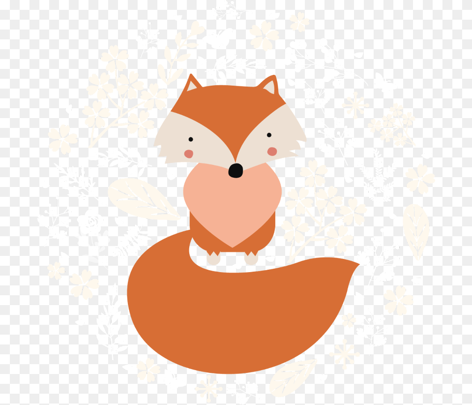 Ftestickers Clipart Cartoon Fox Autumnleaves Cute Fall Fox Clipart Transparent Background, Art, Graphics, Floral Design, Pattern Free Png Download