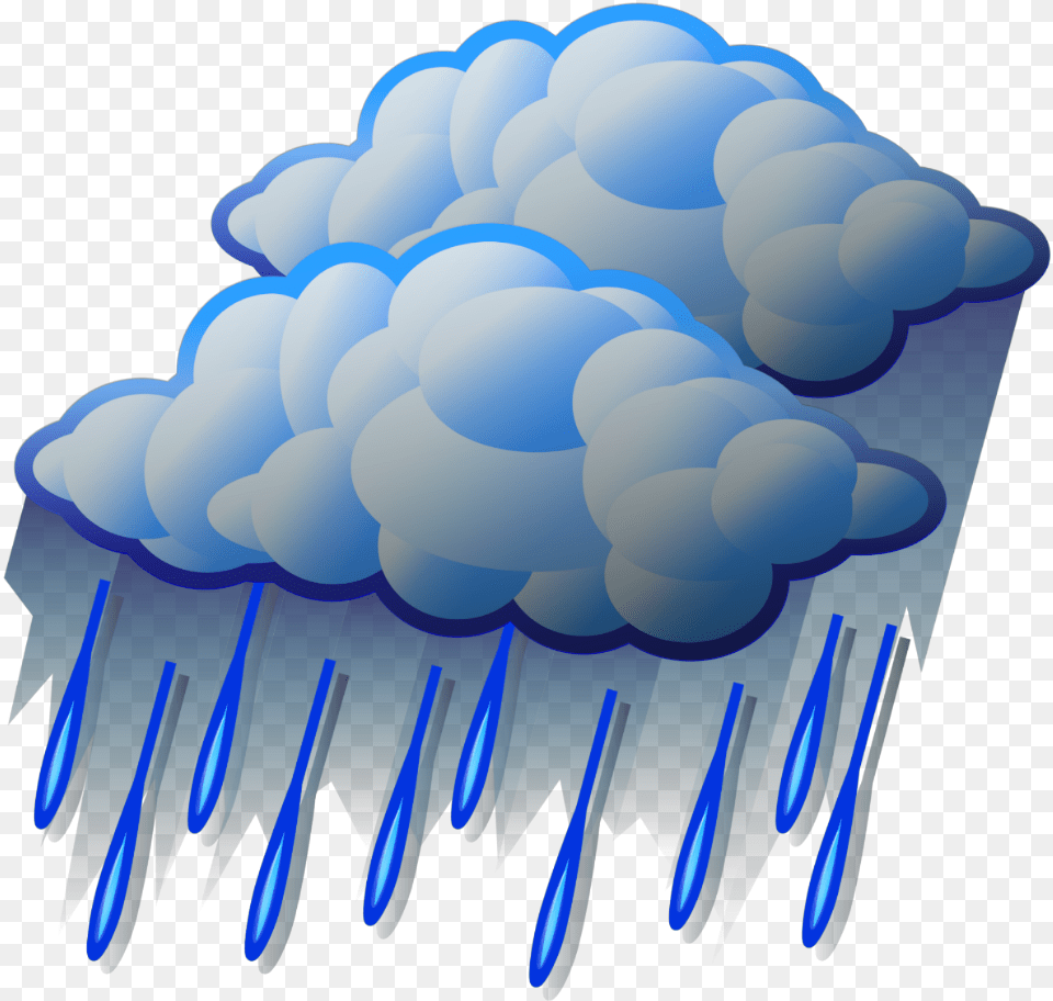 Ftestickers Clipart Cloud Rain Raindrops Heavy Rain Clipart, Ice, Nature, Outdoors Png Image