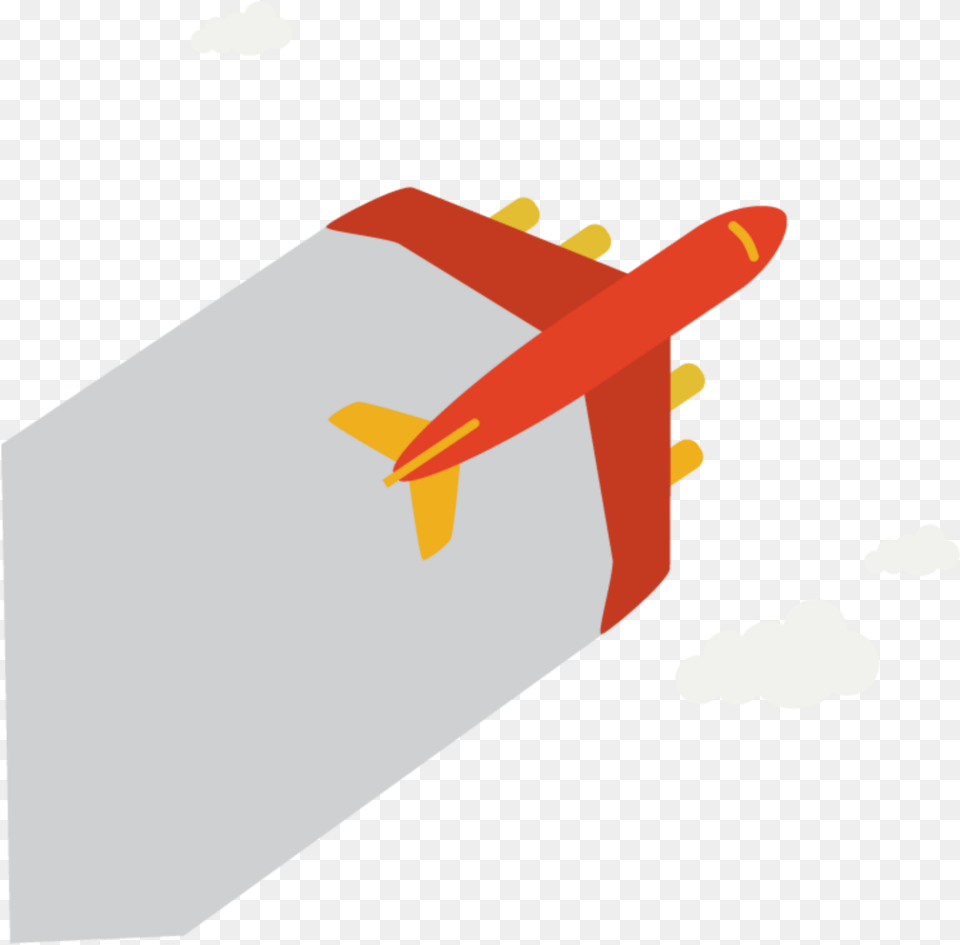 Ftestickers Clipart Clouds Airplane Papercut 3deffect Drawing, Ammunition, Missile, Weapon Free Png Download