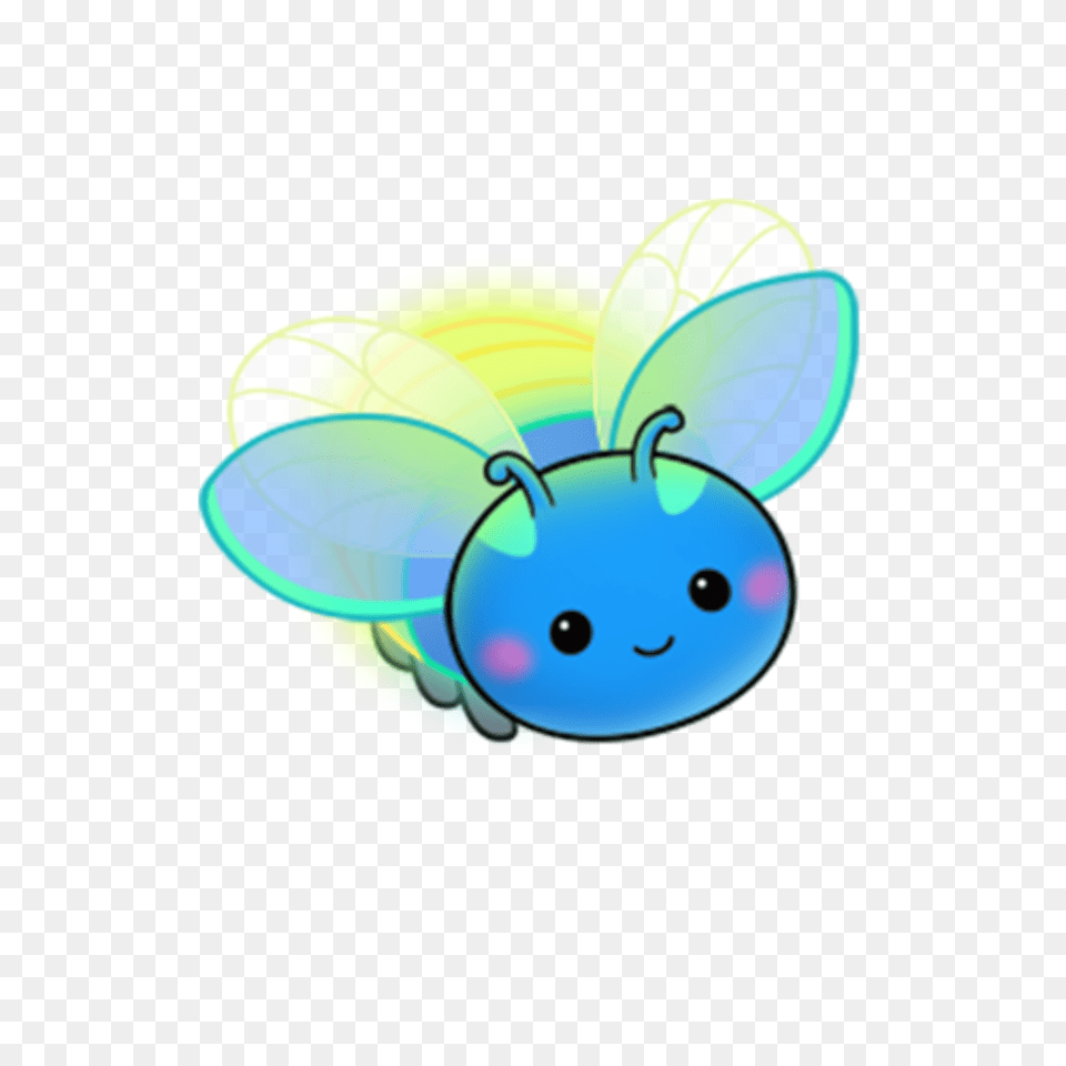 Ftestickers Clipart Firefly Cute Blue, Art, Balloon, Graphics Png