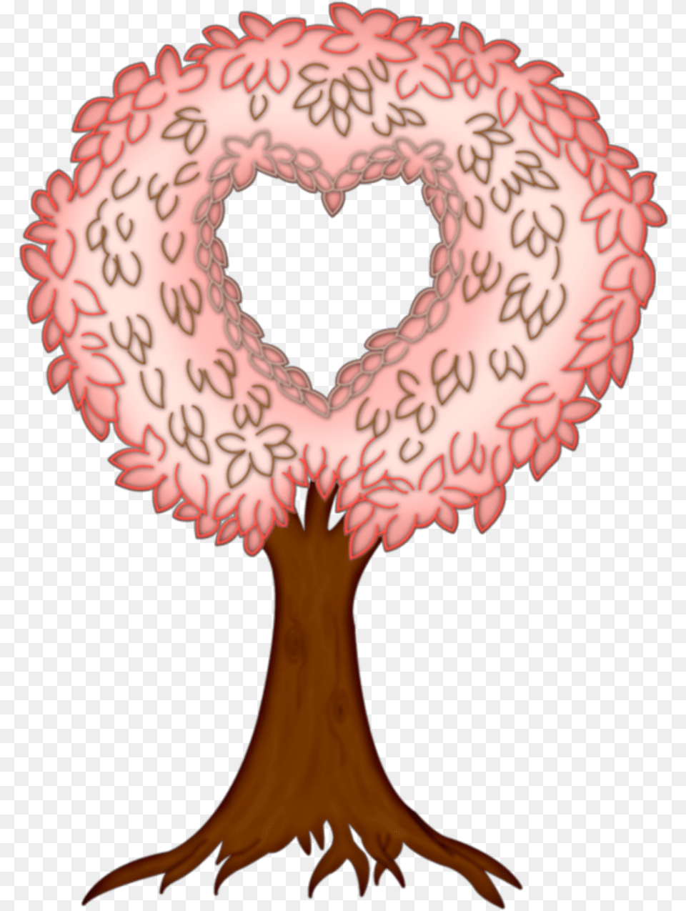 Ftestickers Clipart Tree Heartshaped Cute Illustration, Food, Sweets, Person Png Image