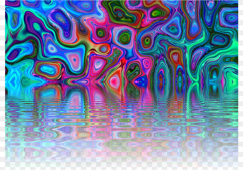 Ftestickers Colorful Water Background Effect Arbre, Pattern, Art, Modern Art, Purple Png