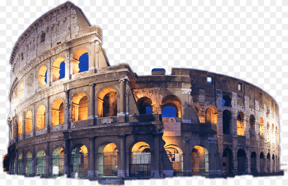 Ftestickers Colosseum Thecolosseum Coliseum Rome Colosseum, Architecture, Building, Arch, Person Png Image