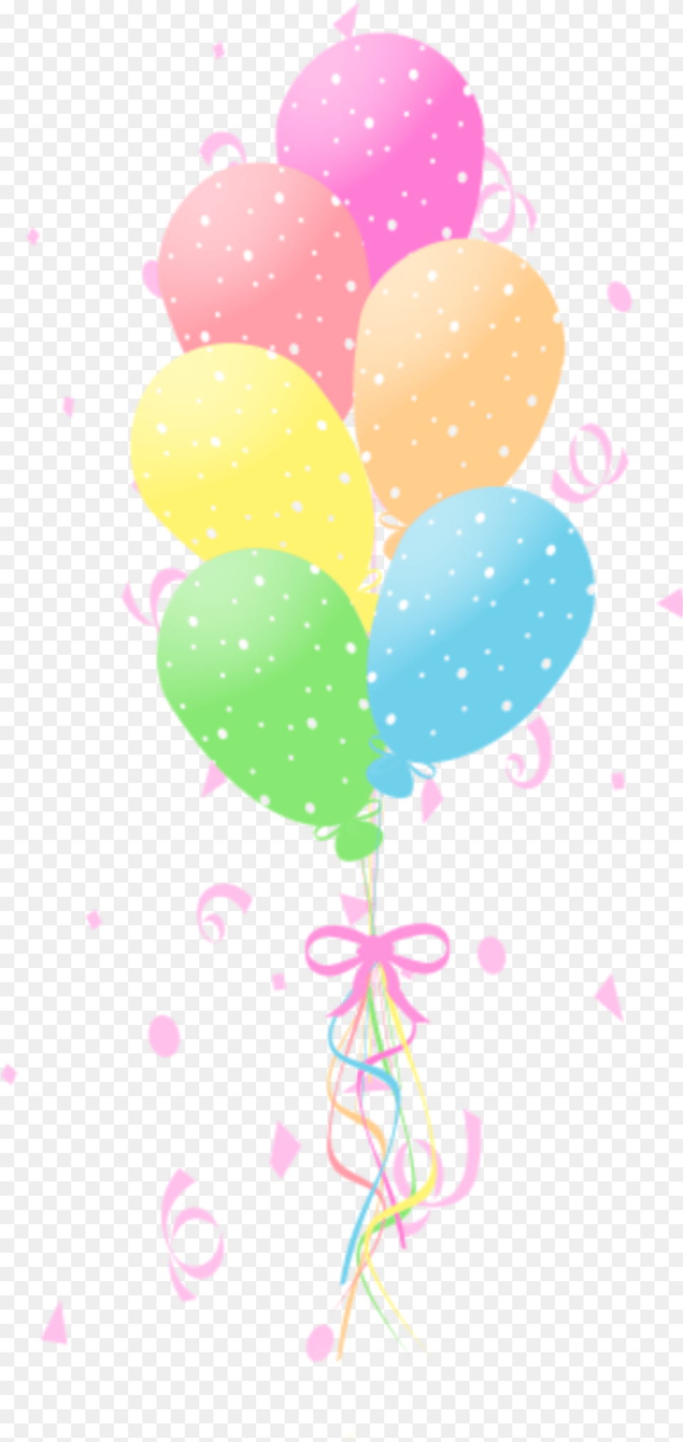 Ftestickers Confetti Balloons Colorful Pastelcolors Balloon, Paper Png Image