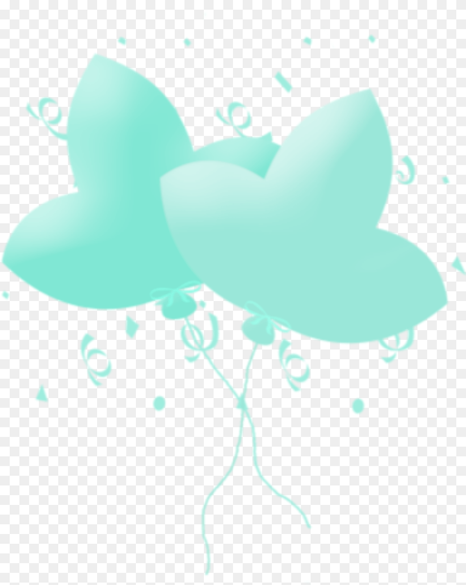 Ftestickers Confetti Balloons Cute Green Illustration, Art, Graphics, Baby, Person Free Png