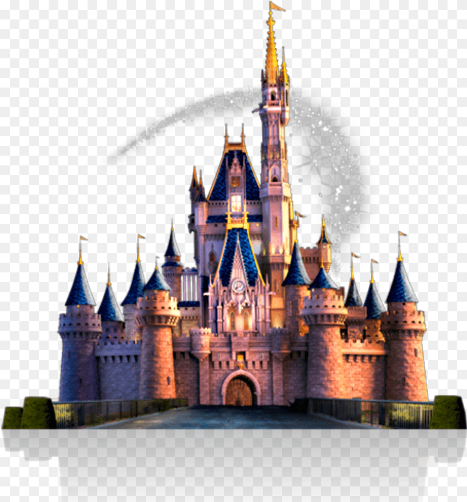 Ftestickers Disney Disneycastle Castle Disney Castle, Architecture, Building, Spire, Tower Free Png