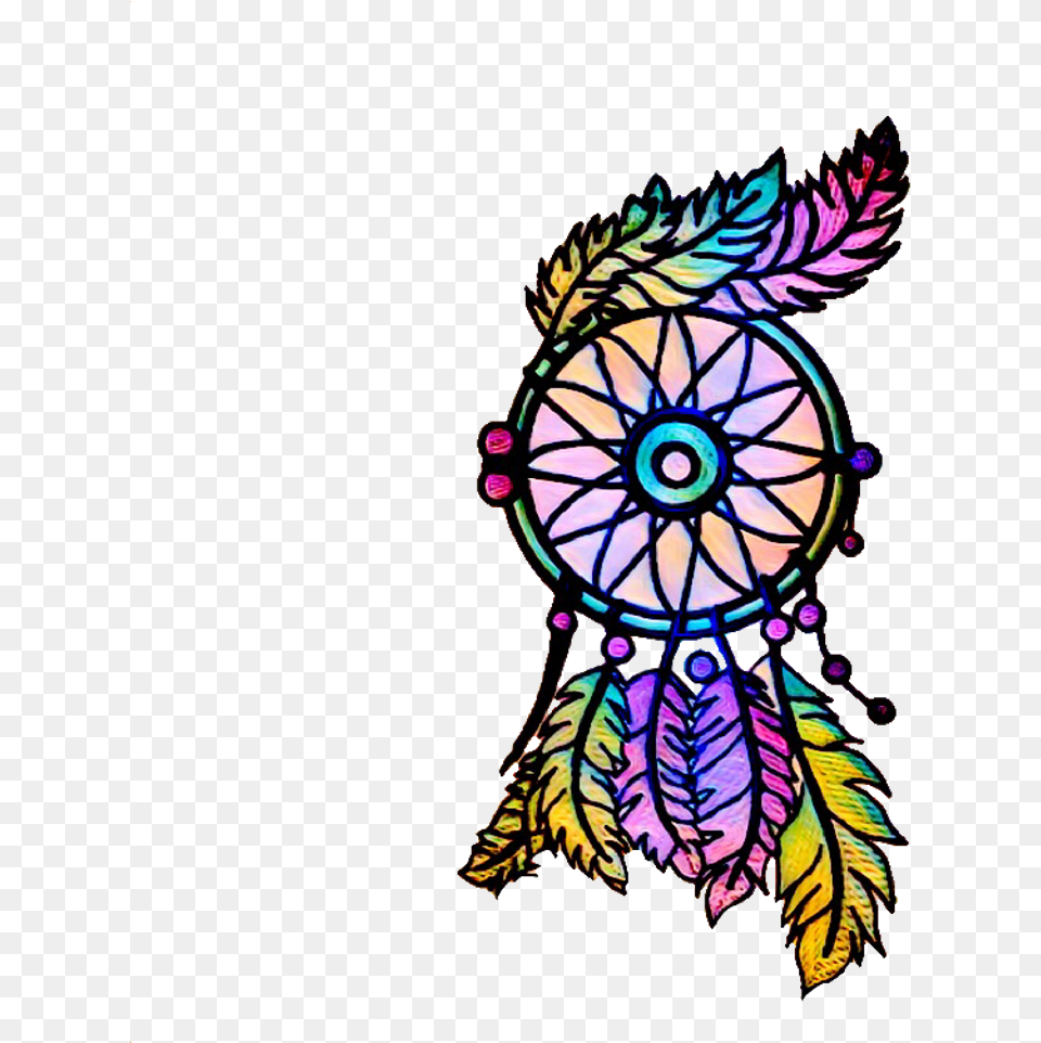 Ftestickers Dreamcatcher Colorful Aztec Boho Freest Clip Art, Pattern, Floral Design, Graphics, Tiger Free Png