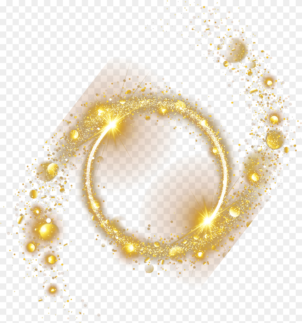 Ftestickers Effect Overlay Masklight Circle Dots Light Brillo Dorado, Gold, Flare, Lighting, Treasure Png