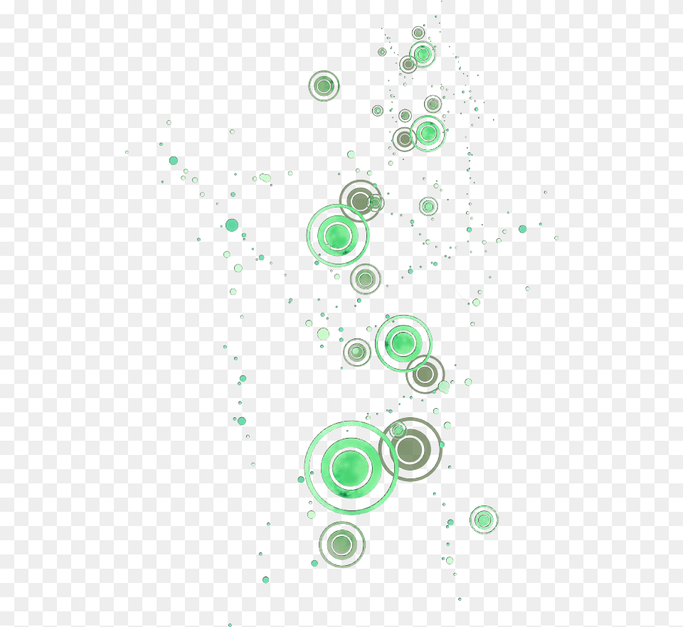 Ftestickers Effect Shapes Circles Green Sketch, Art, Graphics, Floral Design, Pattern Free Png