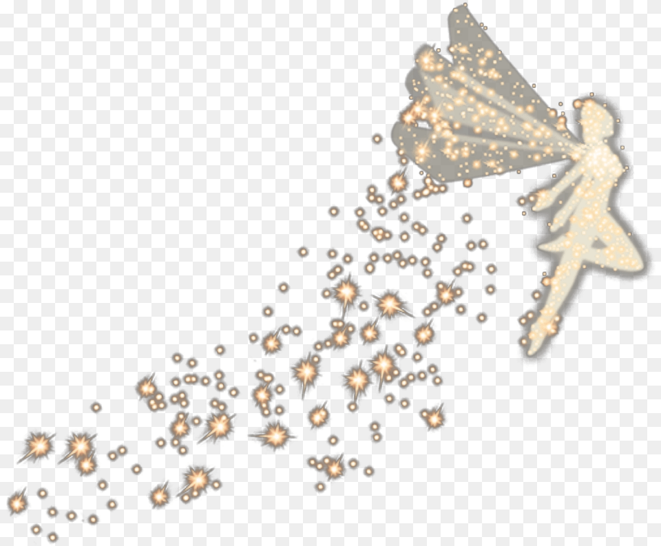 Ftestickers Fairy Light Glow Sparkle Gold Glow Fairies With Transparent Background, Fireworks, Lighting, Nature, Outdoors Png