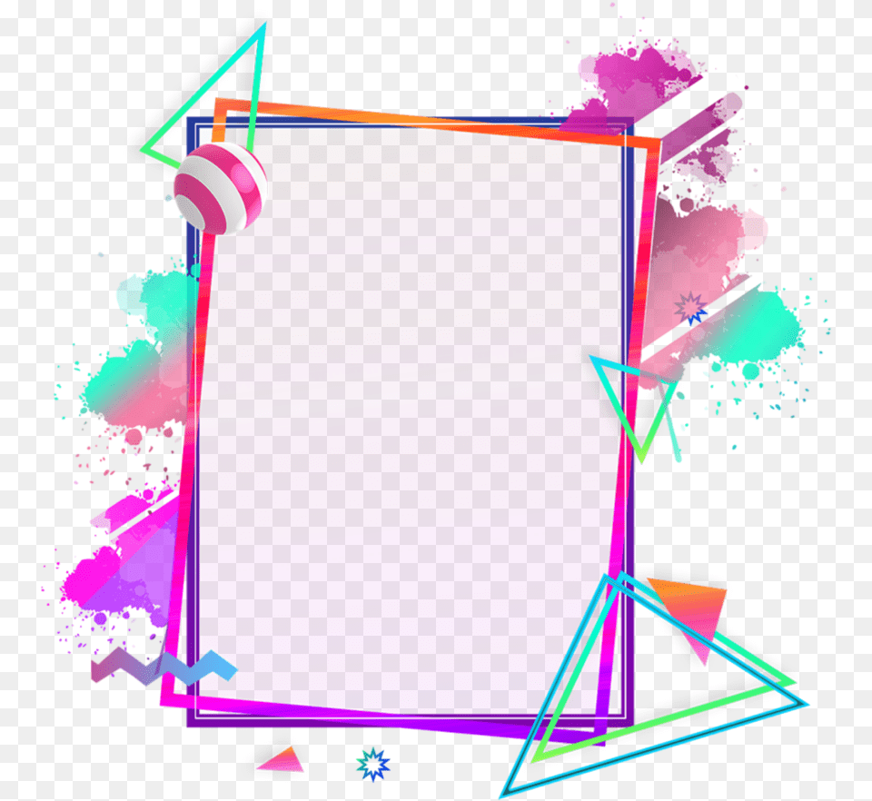 Ftestickers Frame Borders Abstract Popart Colorful Graphic Design, Art, Graphics Free Png