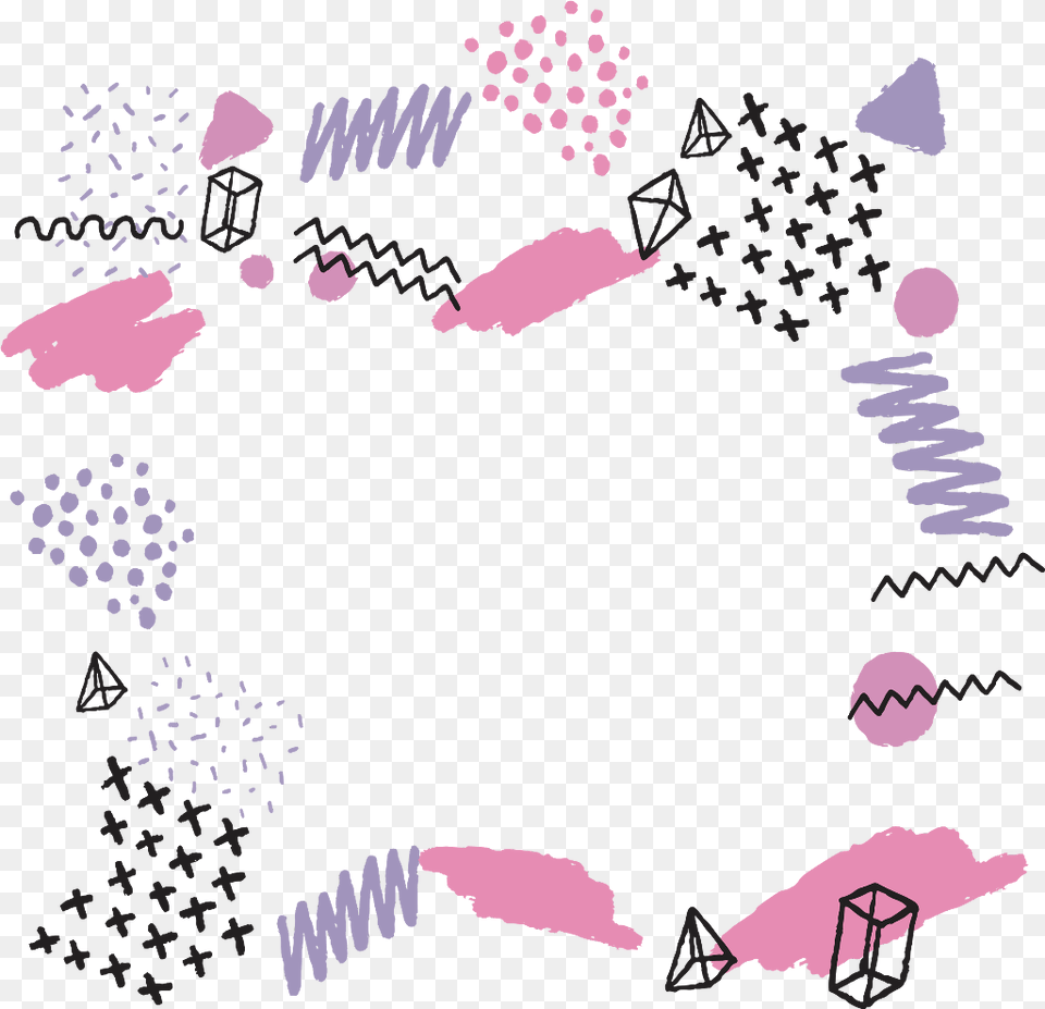 Ftestickers Frame Borders Abstractpattern Geometric Pattern, Body Part, Hand, Person, Baby Free Transparent Png