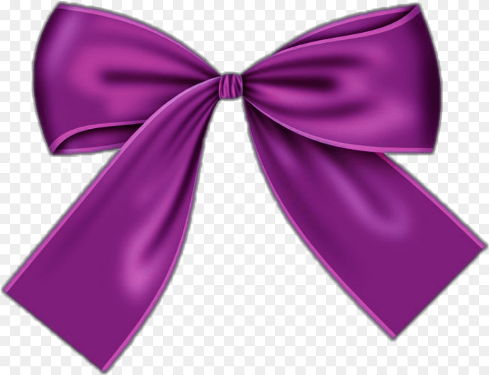 Ftestickers Freetoedit Ribbon Bow Tie Lazo Cinta Orange Ribbon Bow, Accessories, Formal Wear, Purple, Bow Tie Free Png Download