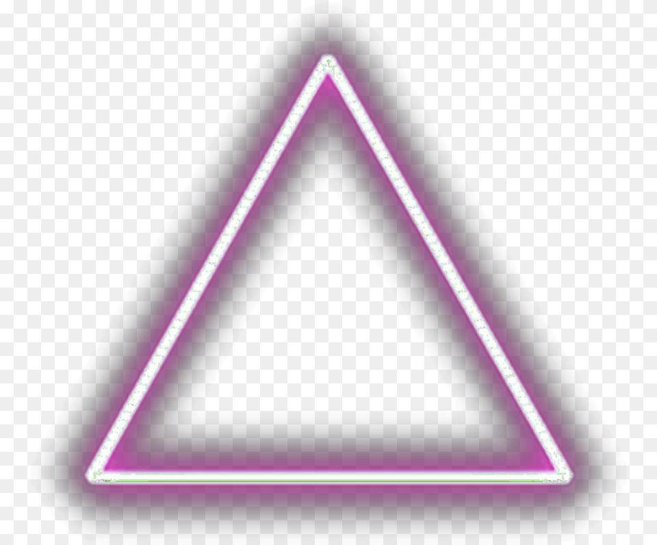 Ftestickers Geometricshapes Triangle Light Glowing Triangle Neon Light Png Image