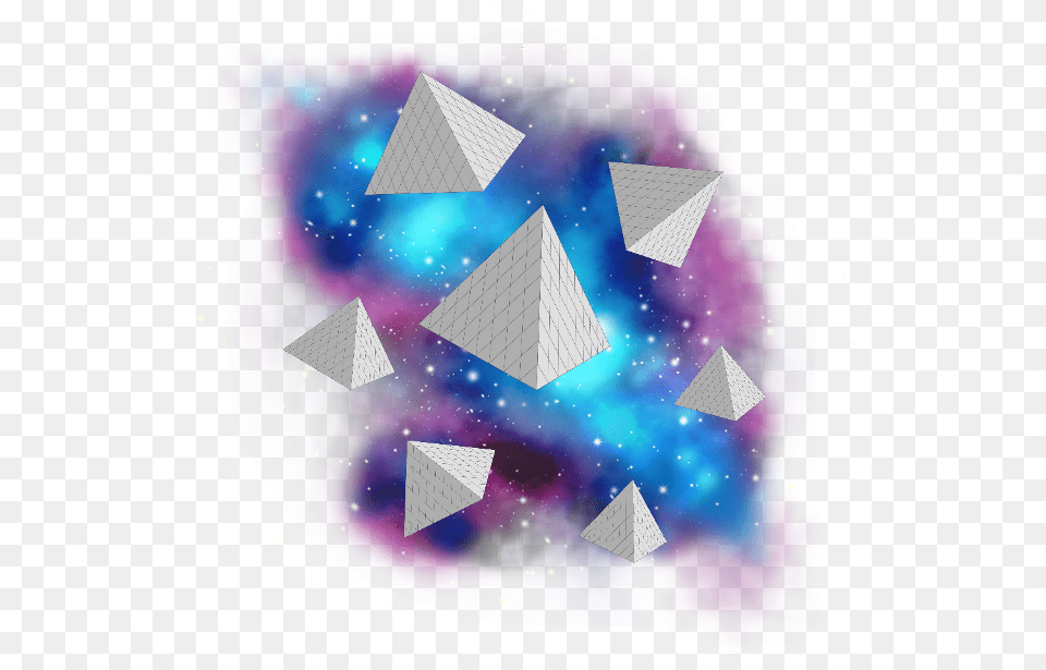 Ftestickers Geometricstickers Stardust Galaxy Triangle Triangle, Accessories, Mineral Free Png