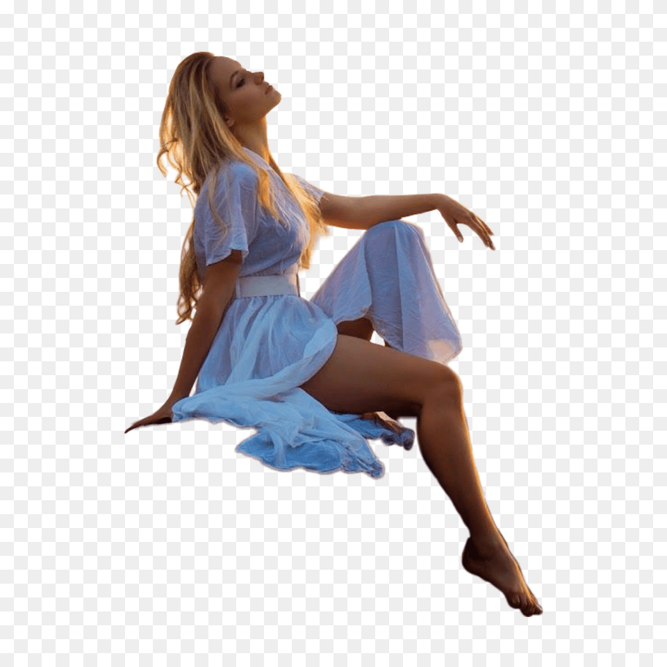 Ftestickers Girl Sitting, Adult, Dancing, Female, Leisure Activities Png