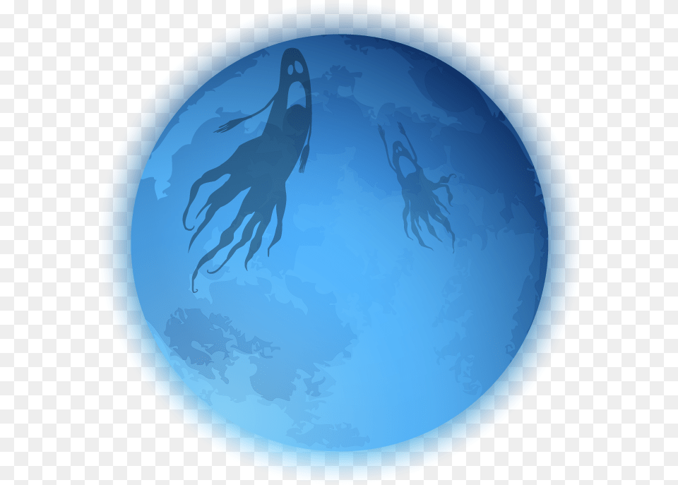 Ftestickers Halloween Moon Ghost Ghosts Painting Illustration, Sphere, Water Sports, Leisure Activities, Person Free Png