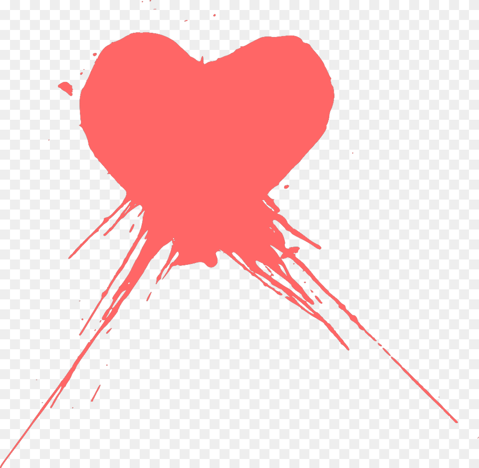 Ftestickers Heart Grunge Paint Drops Splash Stamp Heart Portable Network Graphics, Person Free Transparent Png