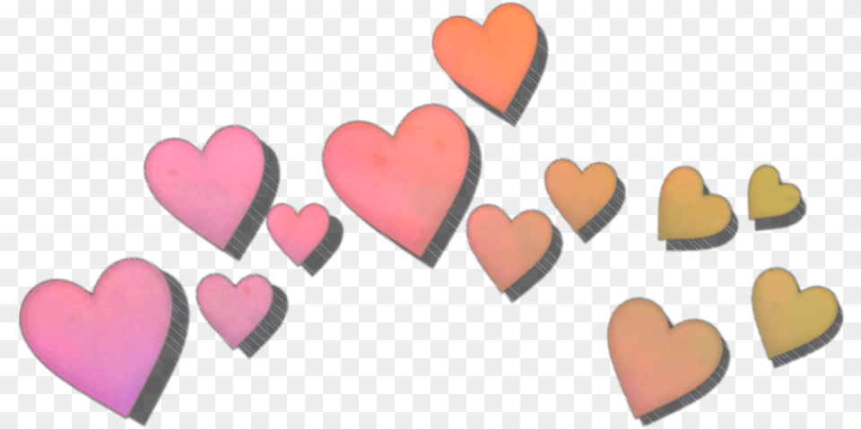 Ftestickers Hearts Crown Heartcrown Gradienteffect Heart, Symbol, Guitar, Musical Instrument, Love Heart Symbol Png Image