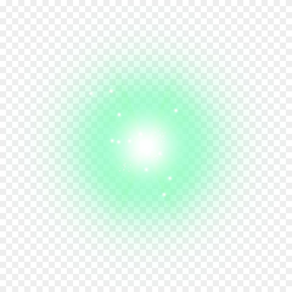 Ftestickers Light Glow Luminous Green Lens Flare, Lighting, Nature, Night, Outdoors Free Transparent Png