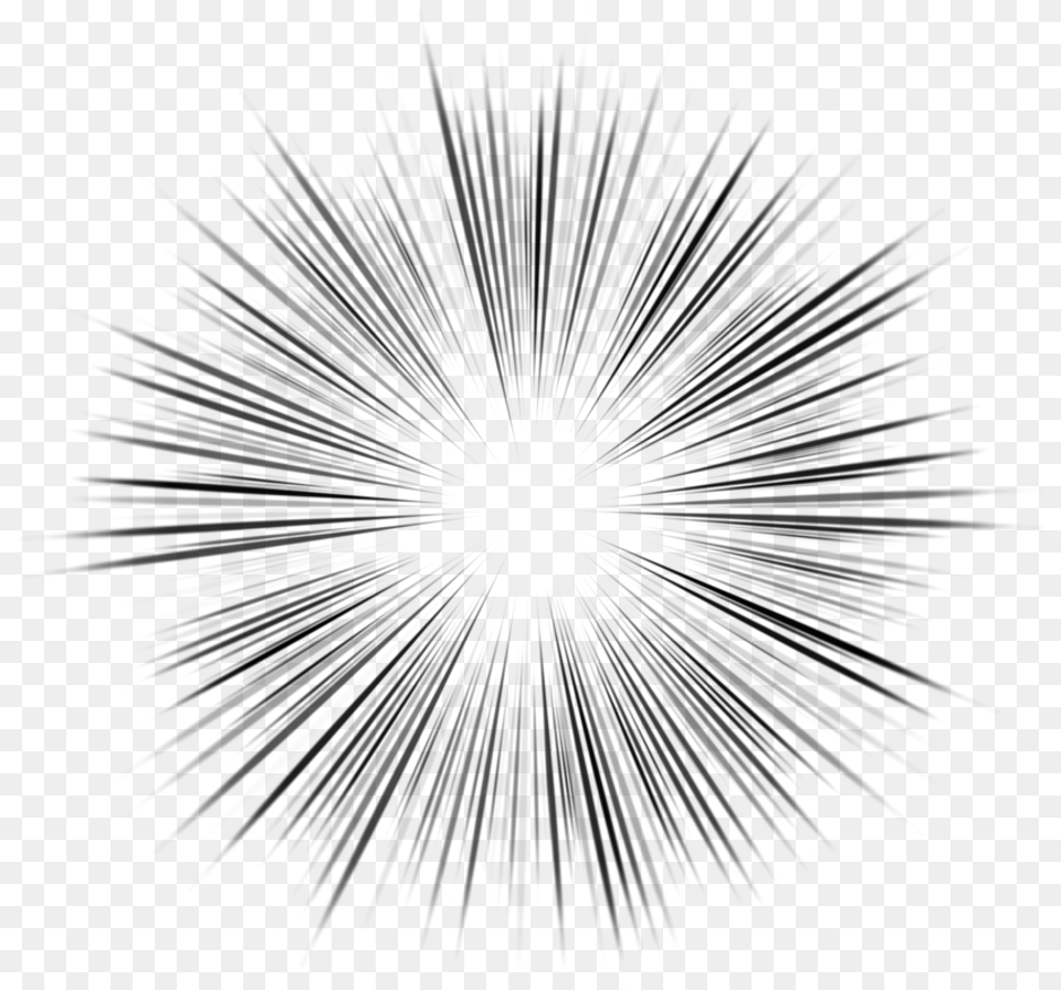 Ftestickers Line Star Explosion Action Lines Transparent, Gray Free Png Download