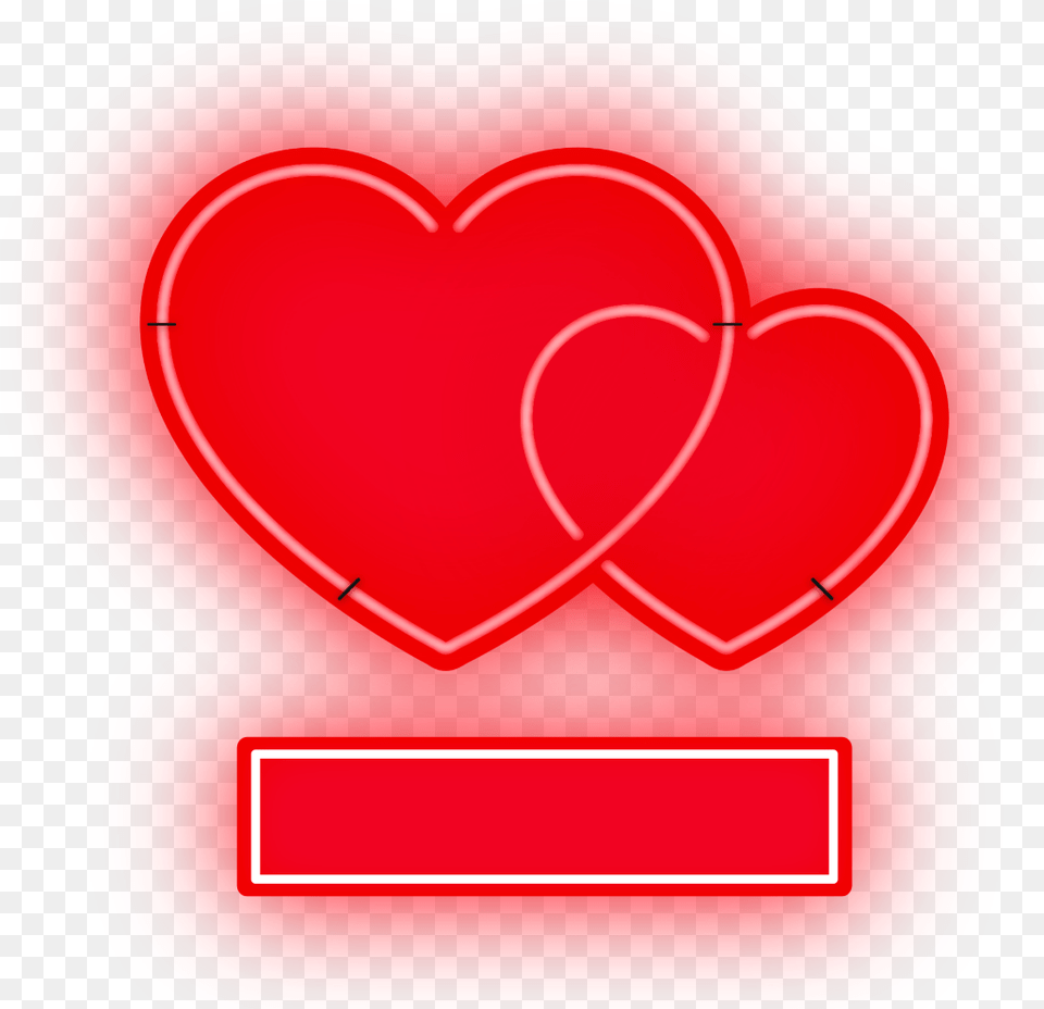Ftestickers Love Hearts Label Neon Luminous Red Heart, Food, Ketchup Free Png