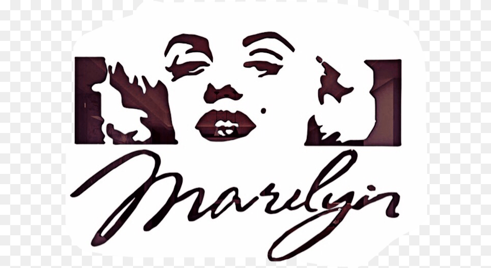 Ftestickers Marilynmonroe Marilyn Freetoedit Wall Decal, Text, Baby, Person, Face Free Transparent Png
